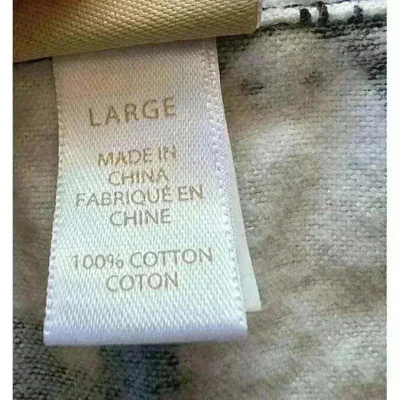 POTTERY BARN TEEN Flannel Pajama Button Shirt Abominably Awesome Yeti Size Large - Picture 7 of 8